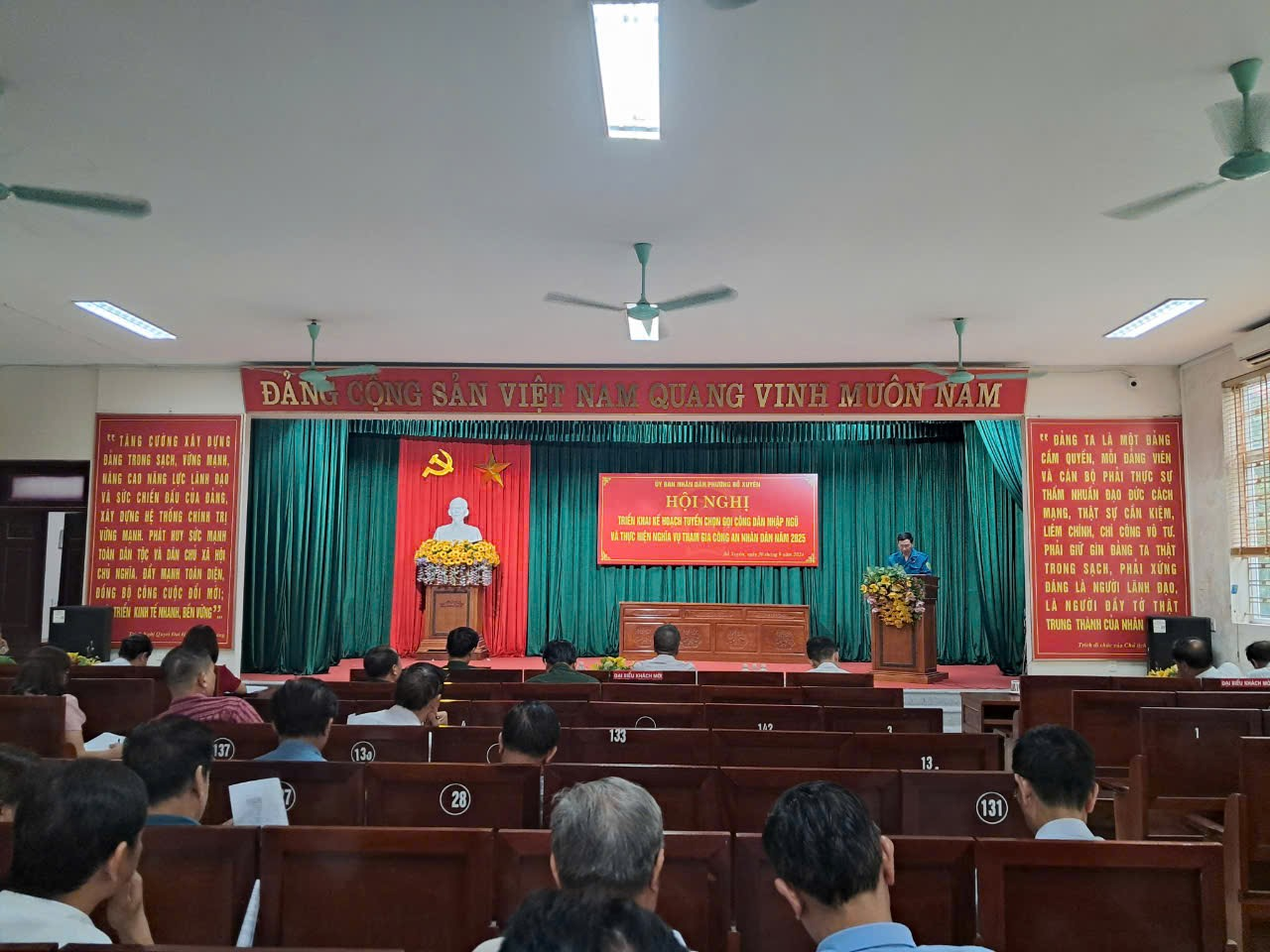 Phường Bồ Xuyên triển khai công tác tuyển chọn, gọi công dân nhập ngũ và thực hiện nghĩa vụ tham gia Công an nhân dân