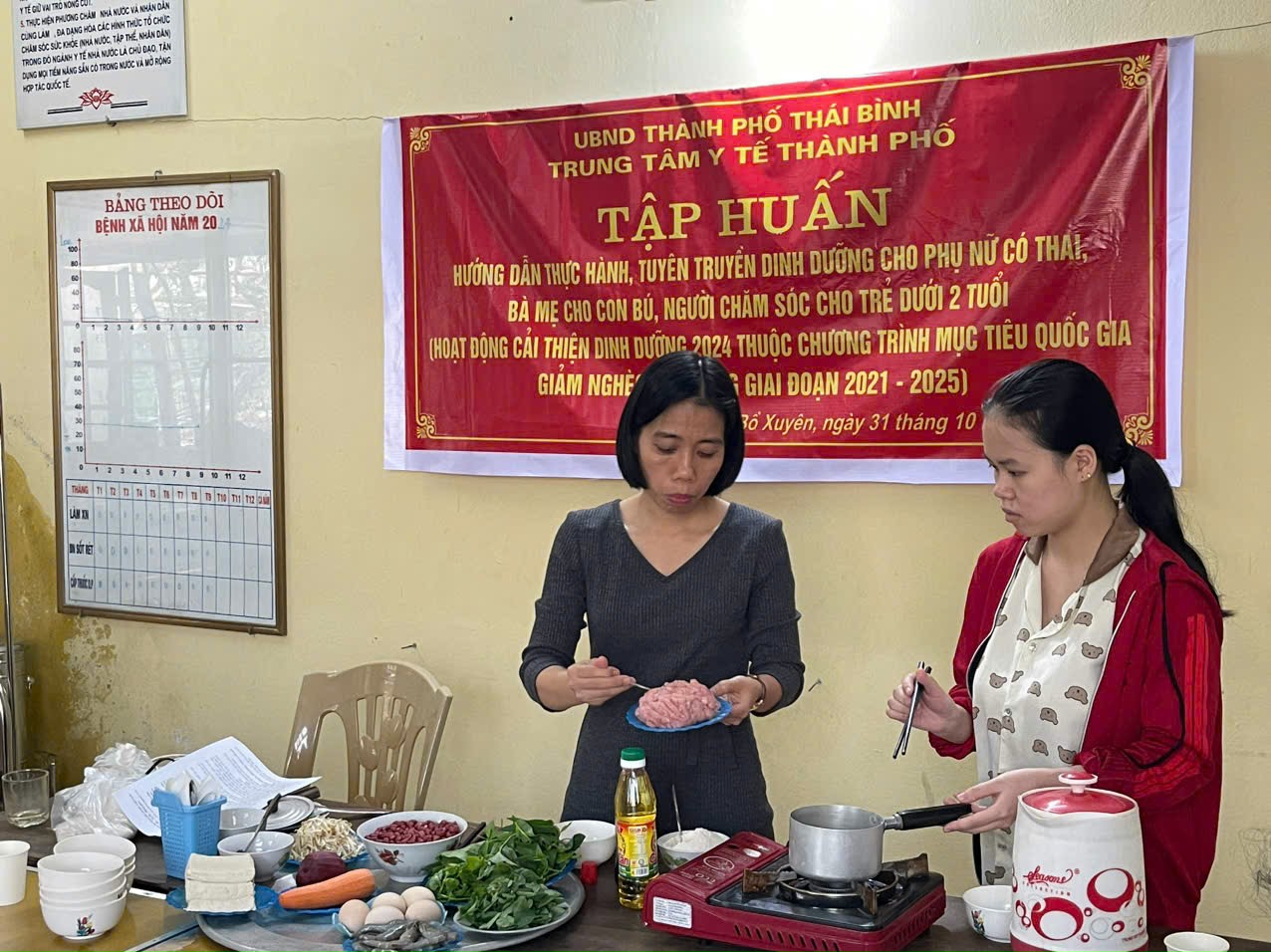 Tập huấn kiến thức dinh dưỡng